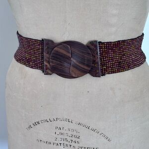 Boho Elastic Beaded Belt m/l